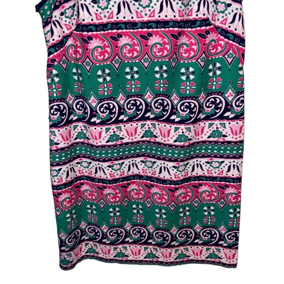 Talbots Dress Womens Size 8 Petite Sleeveless Sheath Colorful Multicolor Floral - Picture 12 of 14